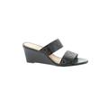 Talbots Mule/Clog: Slip-on Wedge Casual Black Shoes - Women's Size 8 - Open Toe