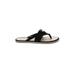Lauren by Ralph Lauren Flip Flops: Black Print Shoes - Women's Size 8 - Open Toe