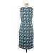 Boden Casual Dress - Party Crew Neck Sleeveless: Blue Dresses - Women's Size 8