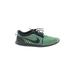 Nike Sneakers: Green Print Shoes - Women's Size 9 - Almond Toe