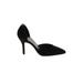 Vince. Heels: Slip On Stilleto Cocktail Black Solid Shoes - Women's Size 5 1/2 - Pointed Toe