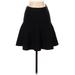 BCBGMAXAZRIA Casual Fit & Flare Skirt Knee Length: Black Print Bottoms - Women's Size X-Small
