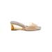 Zara Wedges: Ivory Solid Shoes - Women's Size 39 - Open Toe