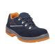 Deltaplus RIMI3SPBL38 Halbschuhe Aus Veloursspaltleder - S1P Src, Marineblau-Orange, Größe 38