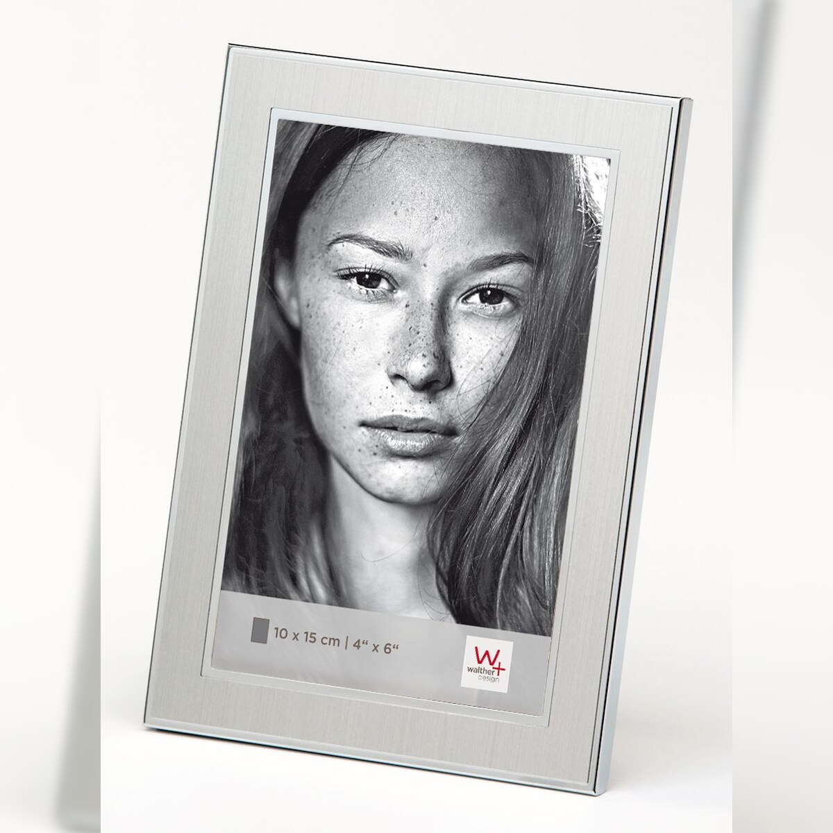 walther + design Jazz Portraitrahmen, silber, 10 x 15 cm Image