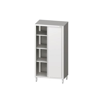 Stalgast Edelstahl Hochschrank mit Schiebetüren, 1200x700x2000 mm, verschweißt Image