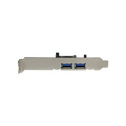 StarTech.com 2 Port PCI Express SuperSpeed USB 3.0 Schnittstellenkarte UASP SATA Strom USB-Adapter PCIe x 2 Image