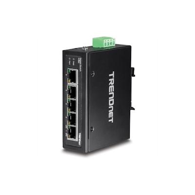 TRENDnet TI-G50 5-Port Gehärteter Industrieller Gigabit DIN-Rail Switch