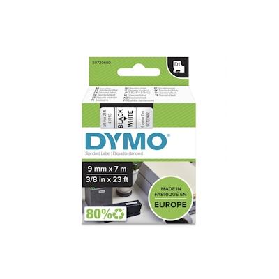 DYMO Original D1 Schriftband für Labelmanager, 9mm breite 7m Länge schwarz auf weiß S0720680