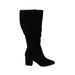 Lane Bryant Boots: Black Solid Shoes - Women's Size 11 Plus - Almond Toe