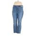 LC Lauren Conrad Jeans - Mid/Reg Rise: Blue Bottoms - Women's Size 16 - Medium Wash