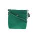 Coach Leather Crossbody Bag: Pebbled Green Print Bags