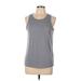 Active by Old Navy Active Tank Top: Gray Activewear - Women's Size Large