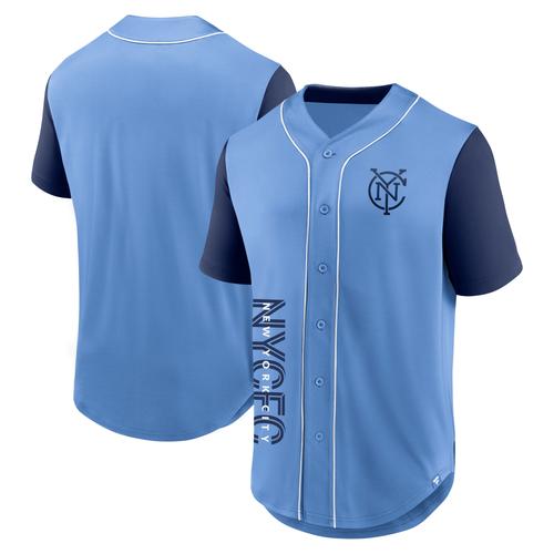 Hellblaues New York City FC Balance Fashion Fanatics-Baseballtrikot für Herren