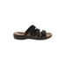 Clarks Sandals: Black Print Shoes - Women's Size 9 - Open Toe