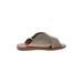 Free People Sandals: Slide Stacked Heel Casual Tan Shoes - Women's Size 36 - Open Toe