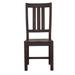 Vintage Java Slat Back Side Chair,Dining Chair (Set of 2)