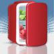 ITOU 4L Portable Mini Fridge For Skincare, Beverage, Food, Freon-Free Small Refrigerator in White | Wayfair Fridge126850-Red