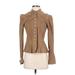 Lauren by Ralph Lauren Leather Jacket: Short Tan Solid Jackets & Outerwear - Women's Size Small