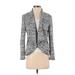Calvin Klein Blazer Jacket: Short Gray Marled Jackets & Outerwear - Women's Size Small