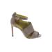 Coach Sandals: Gray Print Shoes - Women's Size 8 1/2 - Open Toe