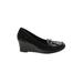 Lauren by Ralph Lauren Wedges: Black Solid Shoes - Women's Size 7 1/2 - Almond Toe