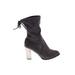CATHERINE Catherine Malandrino Boots: Gray Solid Shoes - Women's Size 10 - Round Toe