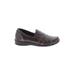 Clarks Flats: Slip On Wedge Boho Chic Brown Solid Shoes - Women's Size 11 - Round Toe