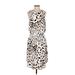 Vince Camuto Cocktail Dress Crew Neck Sleeveless: Ivory Dresses - New - Women's Size Small