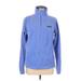 Columbia Track Jacket: Below Hip Blue Print Jackets & Outerwear - Women's Size Large