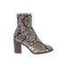 Steve Madden Boots: Brown Snake Print Shoes - Women's Size 8 1/2 - Almond Toe