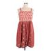 Sonoma Goods for Life Casual Dress - A-Line Square Sleeveless: Red Dresses - Women's Size X-Large