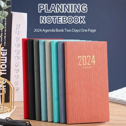 2024 a6 Tasche Notizbuch Tage Notizblock Tagebuch Notizbuch Tag Woche Monat Planer Büro Schule