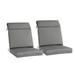 Ebern Designs 2 - Piece Outdoor Seat/Back Cushion Polyester | 3.2 H x 21 W x 20 D in | Wayfair 5FA94CAE00B2404881BA05B9CC7BFFEA