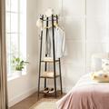 17 Stories Coat Rack w/ 3 Shelves, Stand w/ Hooks for Scarves, Bags & Umbrellas, Steel Frame | Wayfair 1A2CDFBC6EA4435CA9775D34A136ED6C