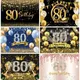 Alles Gute zum 80. Geburtstag Hintergrund Banner Dekor 80 Jahre alt Geburtstags feier Fotografie