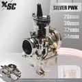 Silber pwk 28 30 32 34mm mit Power Jet Vergaser für Mikuni Maikuni Vergaser Teile 125cc bis 250cc