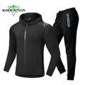 Quick Dry giacca da corsa da uomo allenamento abbigliamento sportivo Set palestra Fitness