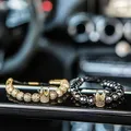 Nuovi braccialetti di zirconi gioielli da uomo CZ corona imperiale gioielli personalizzati