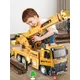 Large Truck Crane Engineering Vehicle Alloy Model Car Construction Toys Metal Diecast Toy Car Sound