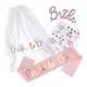 Hen Party Bride To Be Rose Gold Accessories Set For Bridal Shower Satin Sash Wedding Decorations Hen