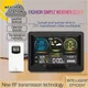 Weather Station Digital Alarm Clock with Color Screen Indoor and Outdoor Temperature Humidity Meter