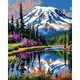 GATYZTORY 60x75cm Painting By Number Snow Mountain Landscape Diy Picture On Canvas By Numbers Kits