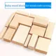 4pcs/8pcs Wood Carving Block Square Wooden Bar Balsa Wood Sticks Strips Cubes DIY Crafts Material