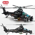 SEMBO 704PCS Military Helicopter Z-10 Model Building Blocks City SWAT Armed Aircraft Gunship Bricks