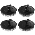 4pcs Hair Shampoo Brush Scalp Care Hair Cleaning Brush Hair Massager Brush Shower Hair Brush