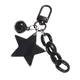 Glitter Stars Acrylic Keychain Bell Pendant Keyring For Girls Backpack Charm Headphone Case