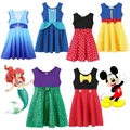 DISNEY Minnie Mouse Dress for Baby Girls A-line Soft Cotton Polka Dot Toddler Infant Birthday Party