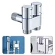 G1/2 1 In Two Out Double Control Angle Valve Washing Machine Faucet Toilet Alloy Triangle Valve