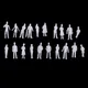 1:100 Scale Model Miniature Figures Architectural Model Human Scale People